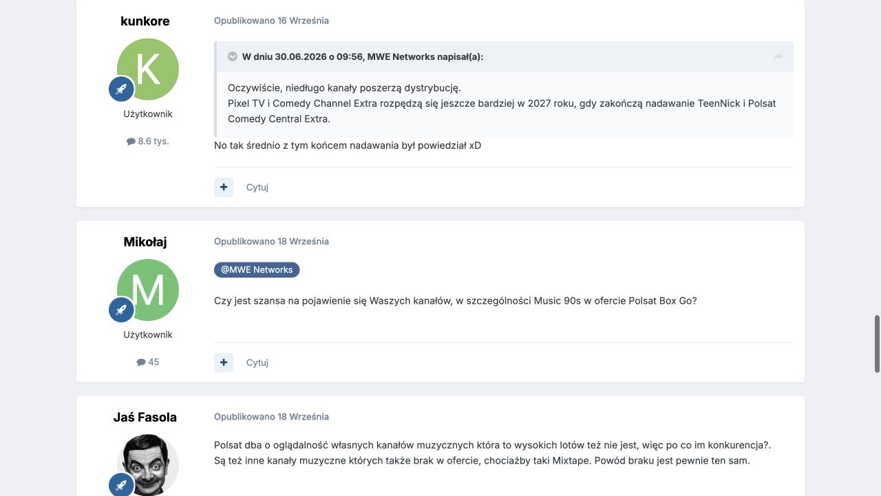 Komentarz: Komentarz do prognoz rynku kanałów dziecięcych
