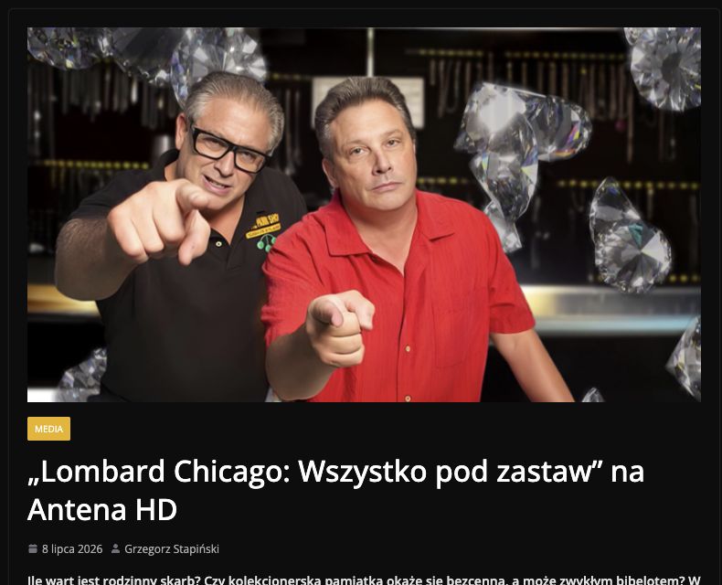 Publikacja: „Lombard Chicago: Wszystko pod zastaw” na Antena HD