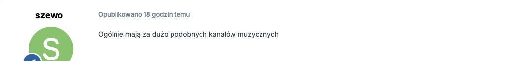 Komentarz: Pytanie o różnice między kanałami muzycznymi