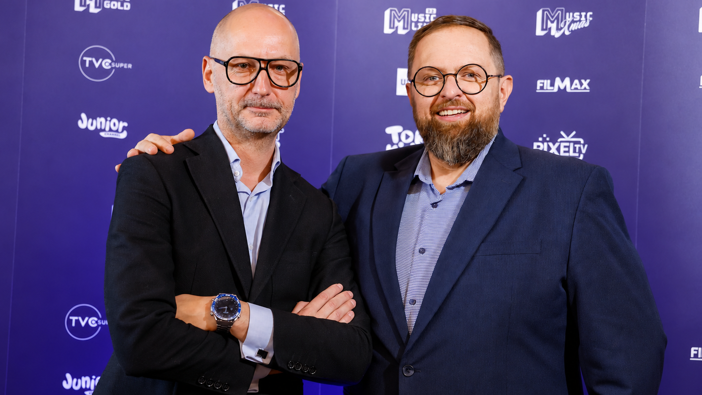 Karol Warda i Michał Glock podczas konferencji MWE Networks